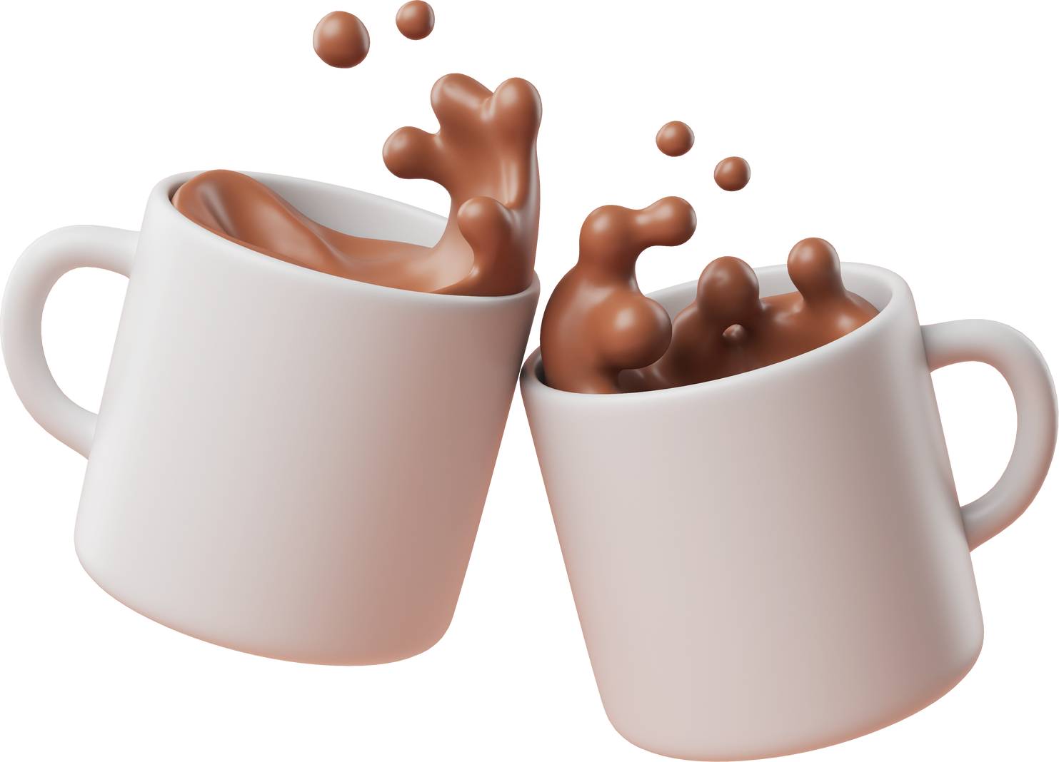 chocolate or coffee 3d icon
