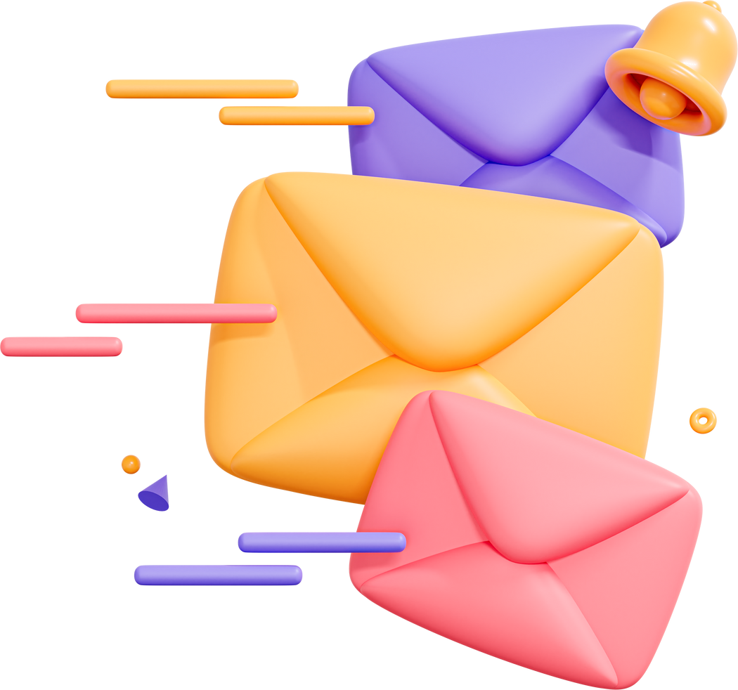 3D Send letters in envelopes